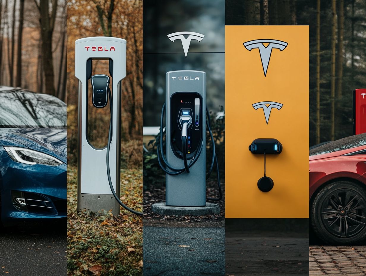 A visual representation of various companies collaborating in the electric vehicle industry