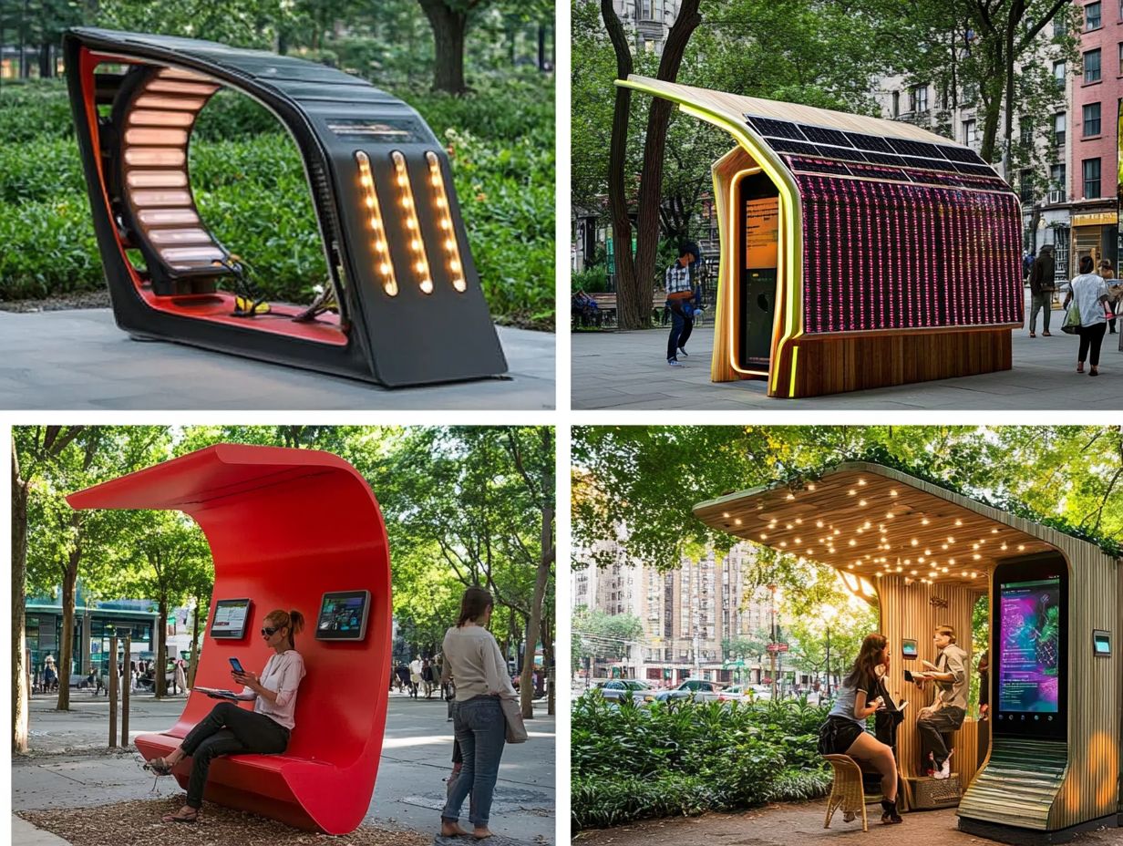 Innovative charging stations promoting environmental sustainability