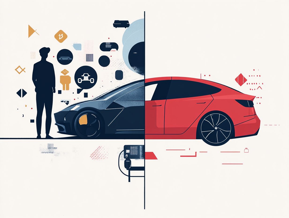 Infographic showing different types of electric vehicles