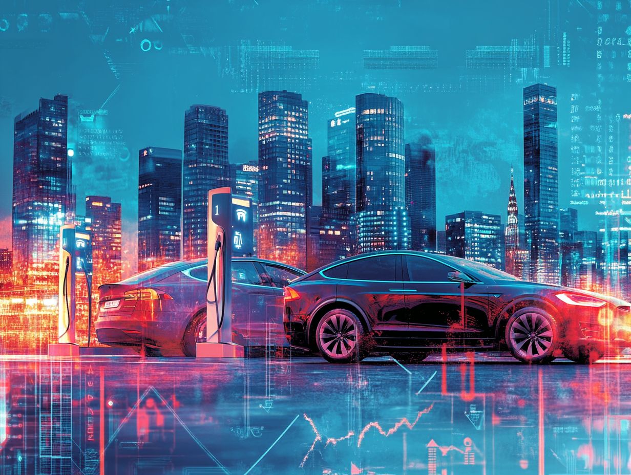 Graphic illustrating the benefits of investing in electric vehicle stocks.