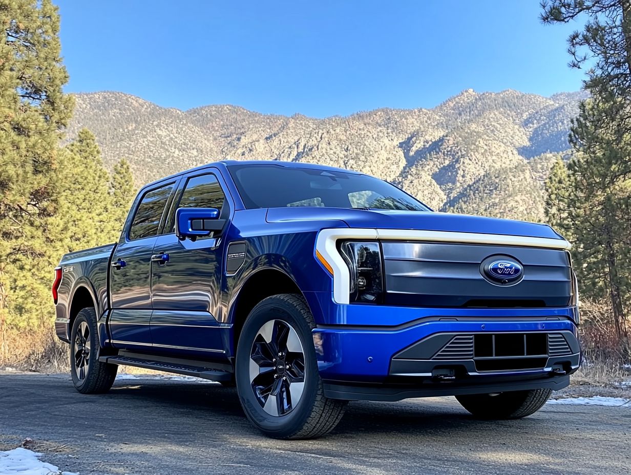 Ford F-150 Lightning showcasing its sustainable features