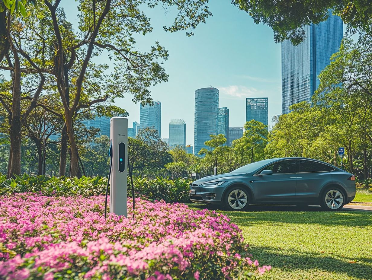 An electric vehicle contributing to reducing air pollution