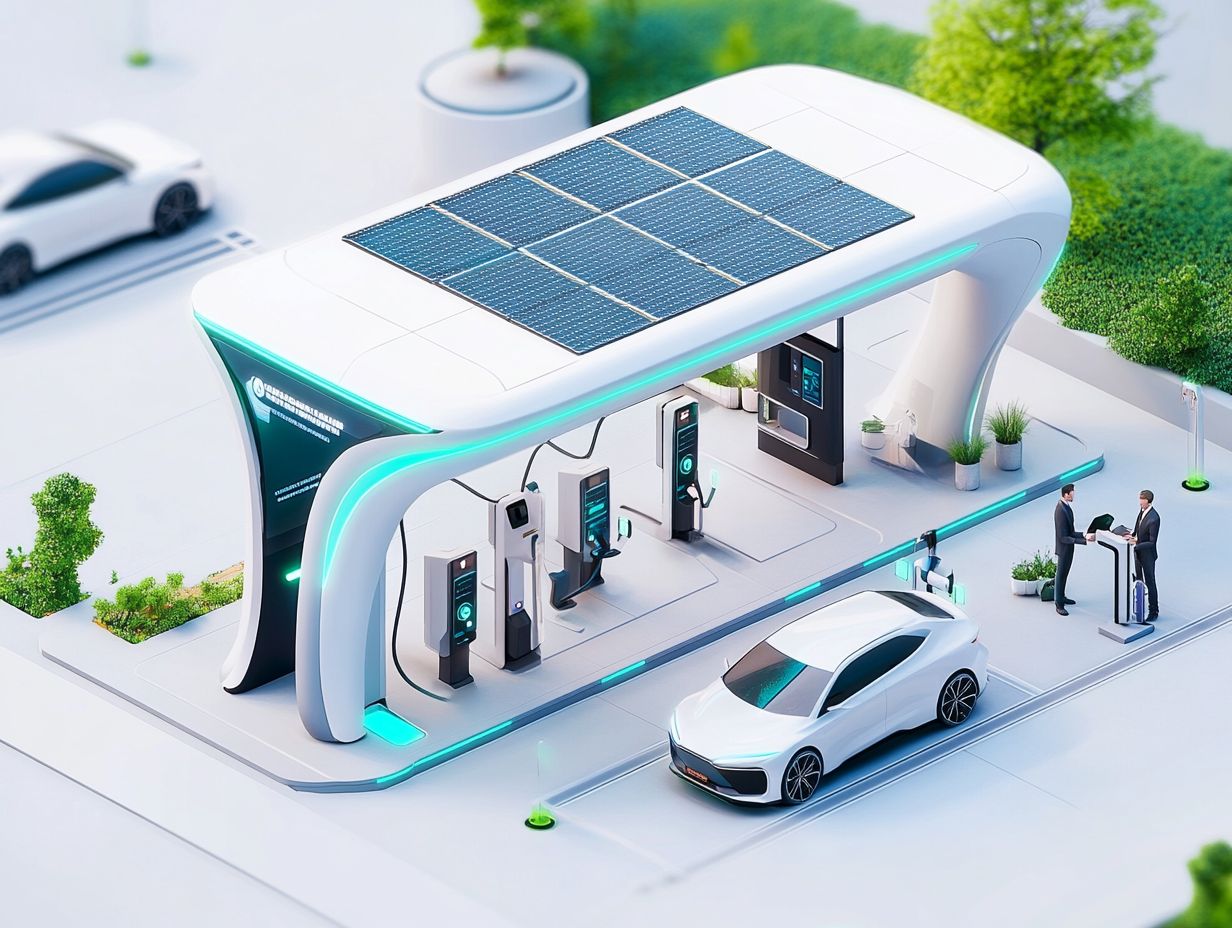 Illustration showing the potential impact of innovative charging solutions on EV adoption