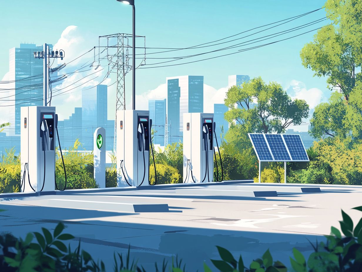 Infographic explaining the impact of charging stations on electricity demand