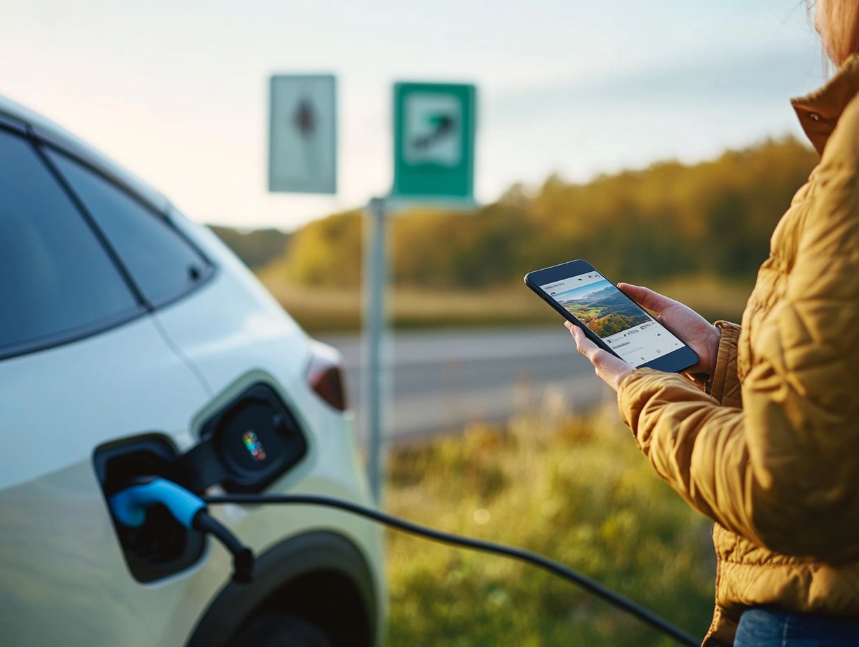 Image showing various EV charging stations