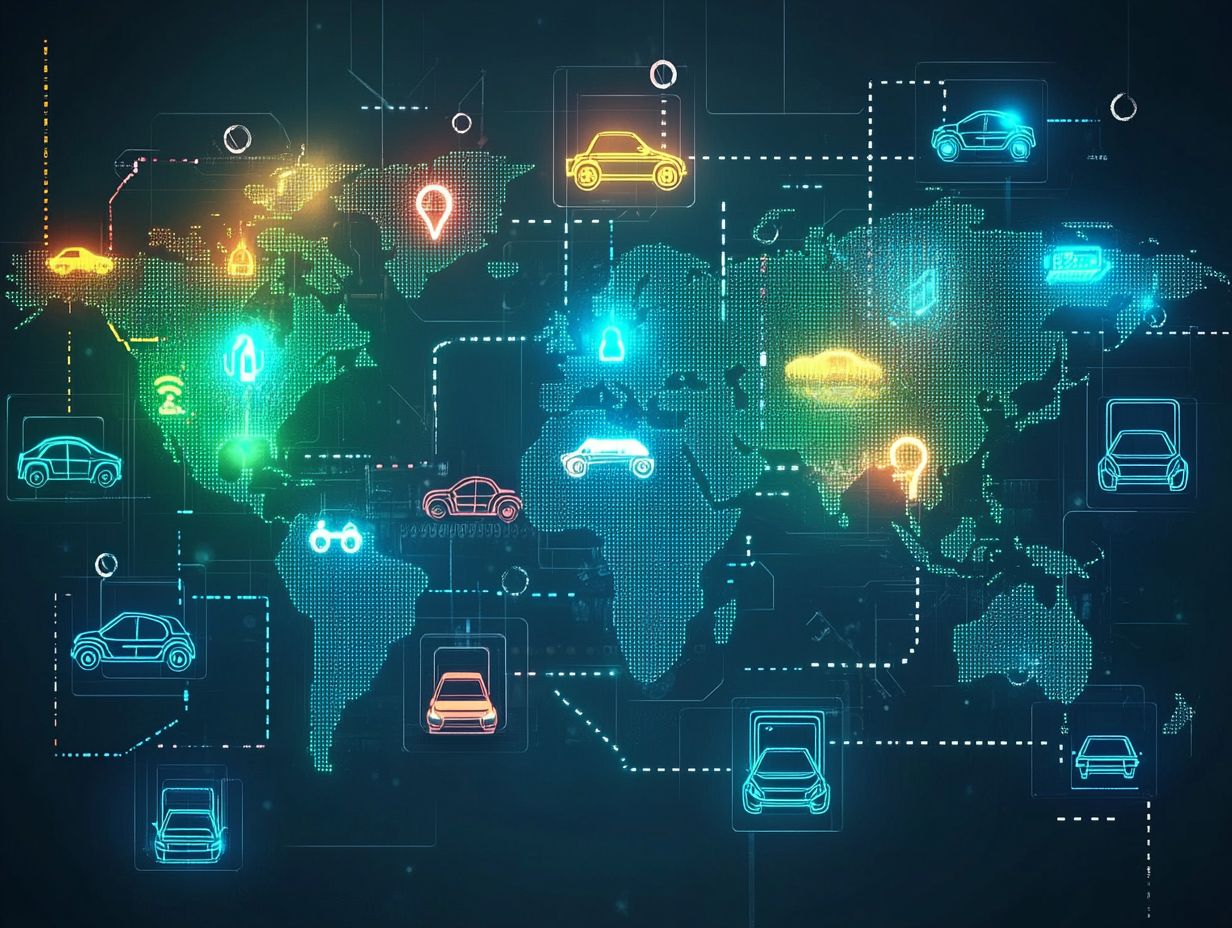 Infographic showing the current market size and growth projections of the electric vehicle market