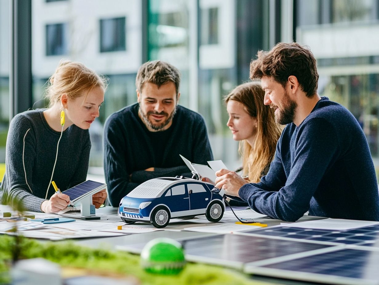 A visual representation of collaboration for sustainable EV adoption