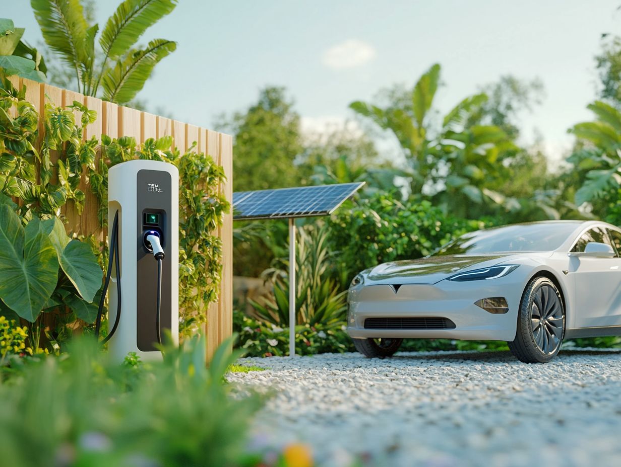 A diagram showing the compatibility of EV chargers with different vehicles