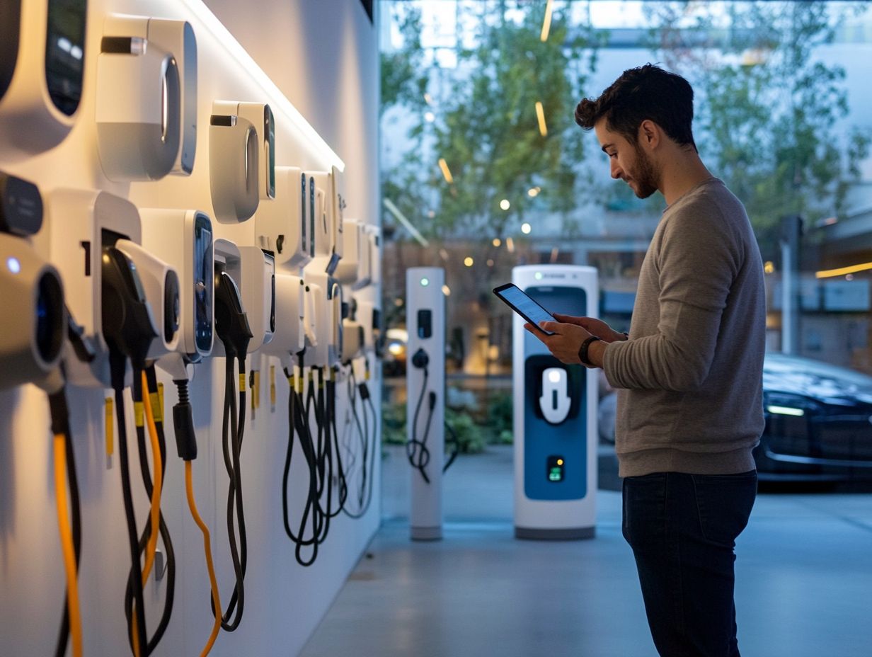 A diagram illustrating DC Fast Chargers for electric vehicles