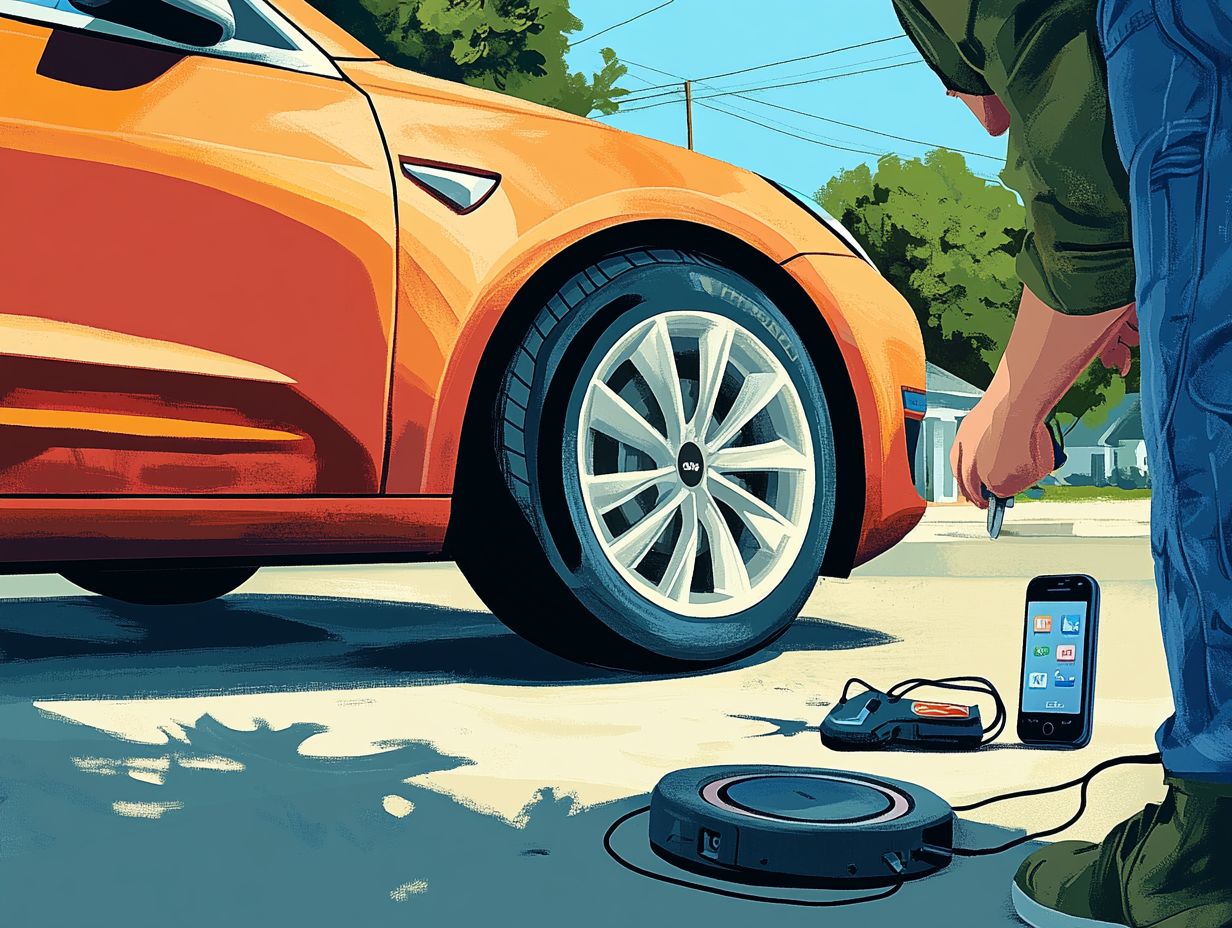 Image showing common EV maintenance emergencies.