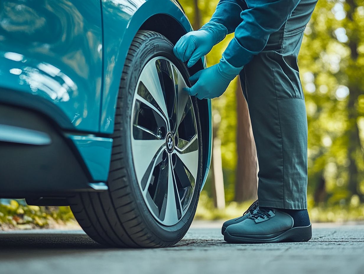 2. How often should I inspect my EV's tires?