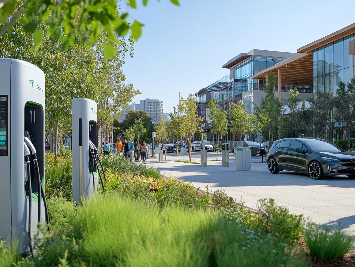 Electric vehicle charging stations in smart cities