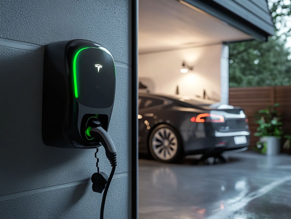 A technician carefully cleaning and inspecting an EV charger.