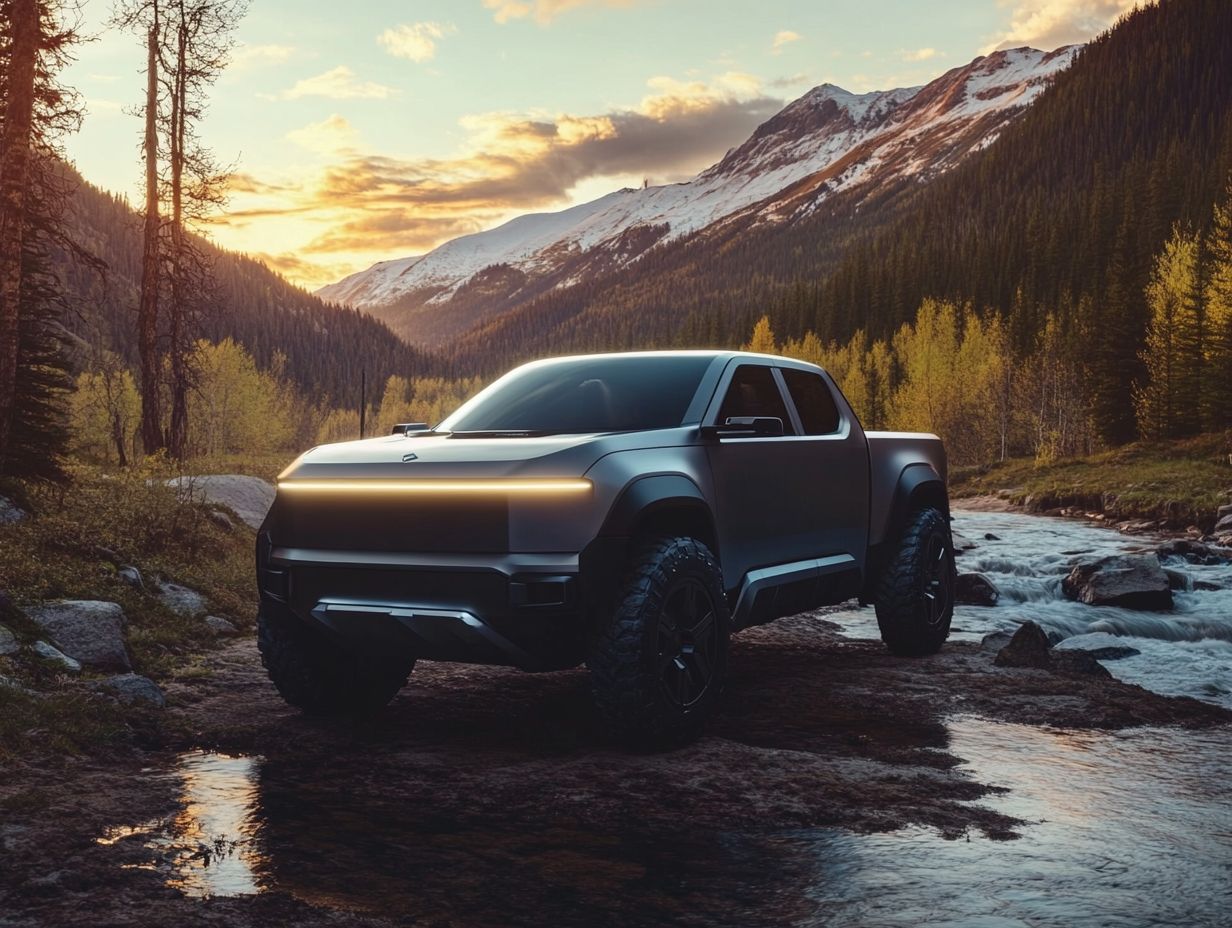 Infographic showcasing the key takeaways about the Rivian R1T.