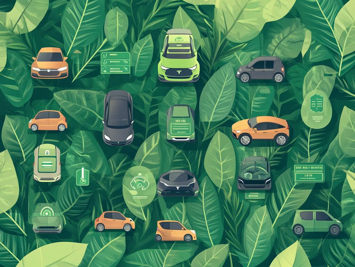 Infographic showing key takeaways for electric vehicle sustainability