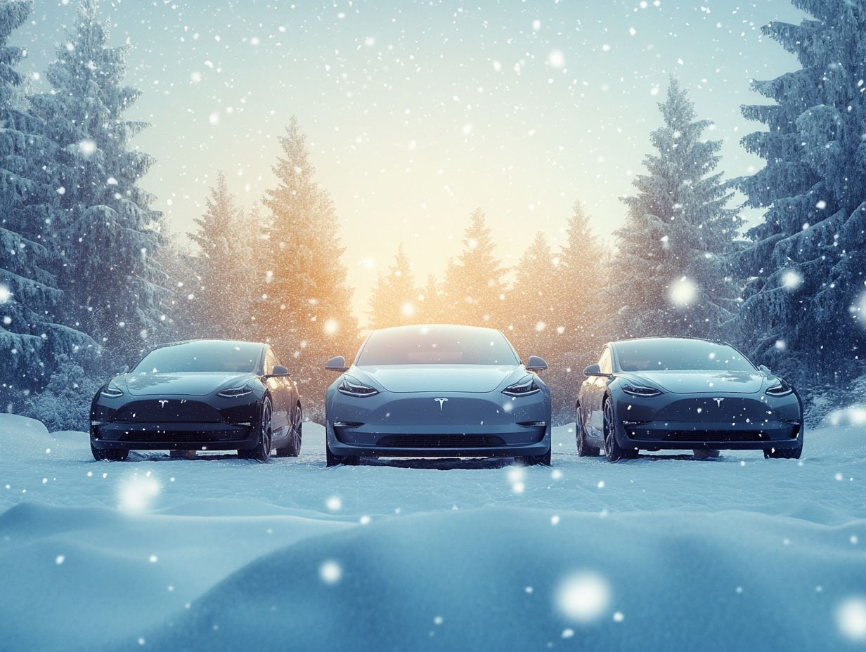 Graphic showing key takeaways for the best electric cars for winter driving.