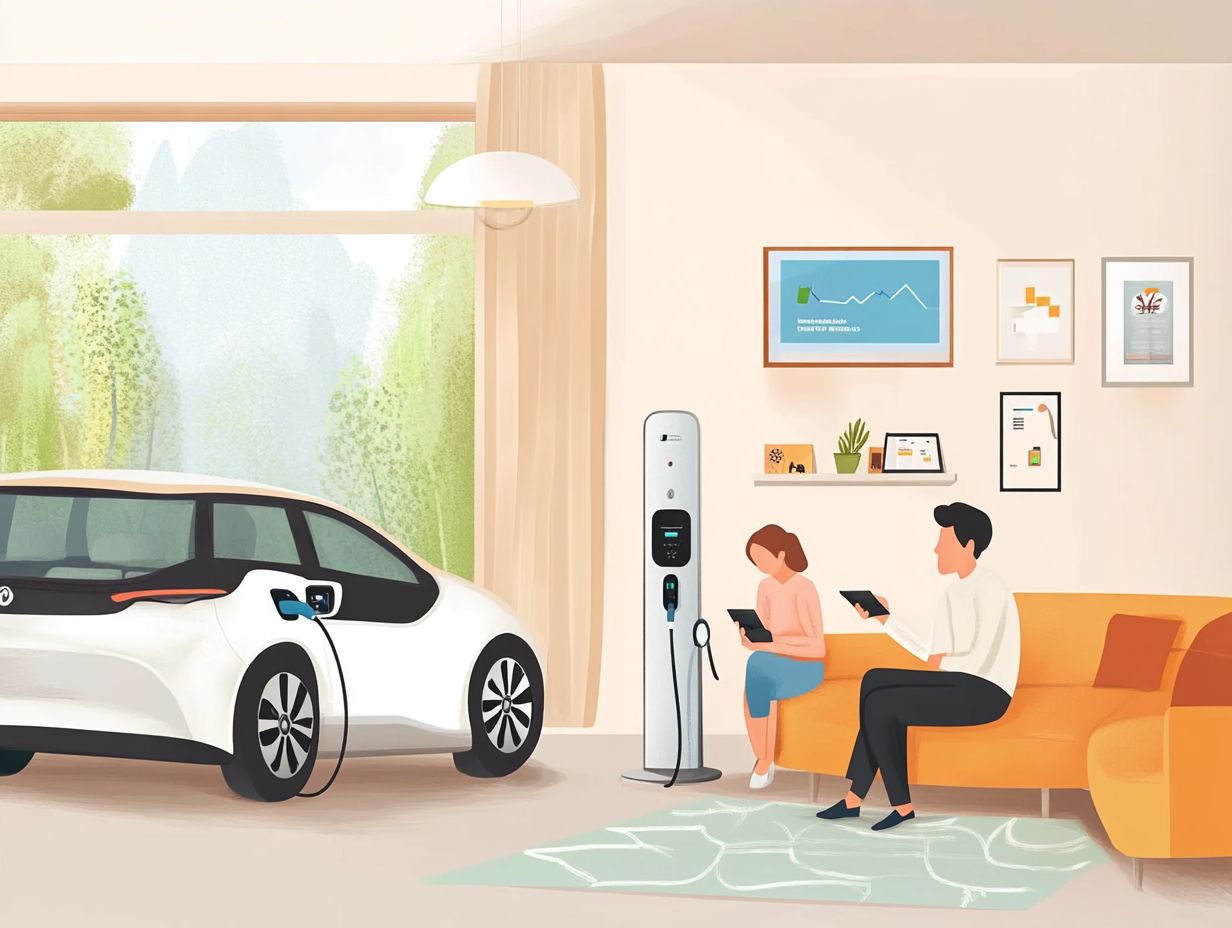 Graph showing the increase in energy bill when charging EV at home.