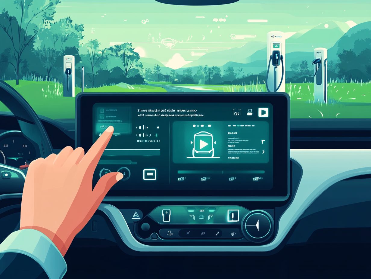 Illustration of a malfunctioning electric vehicle system