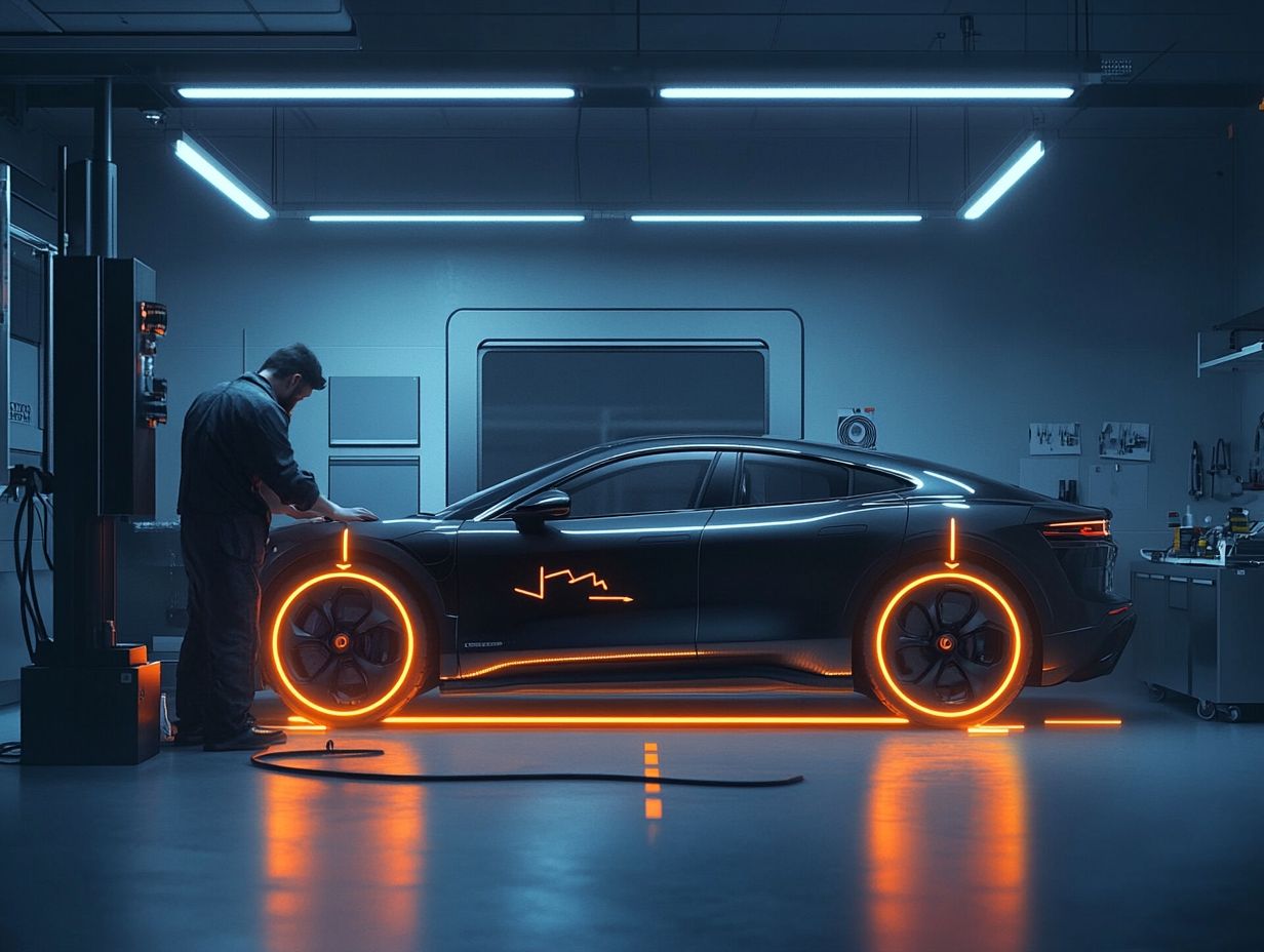 Illustration of tire rotation importance for electric vehicles