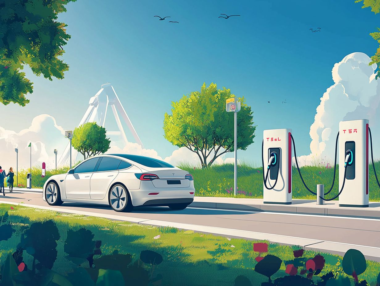 An illustration depicting frequently asked questions about charging stations in EV ecosystems.