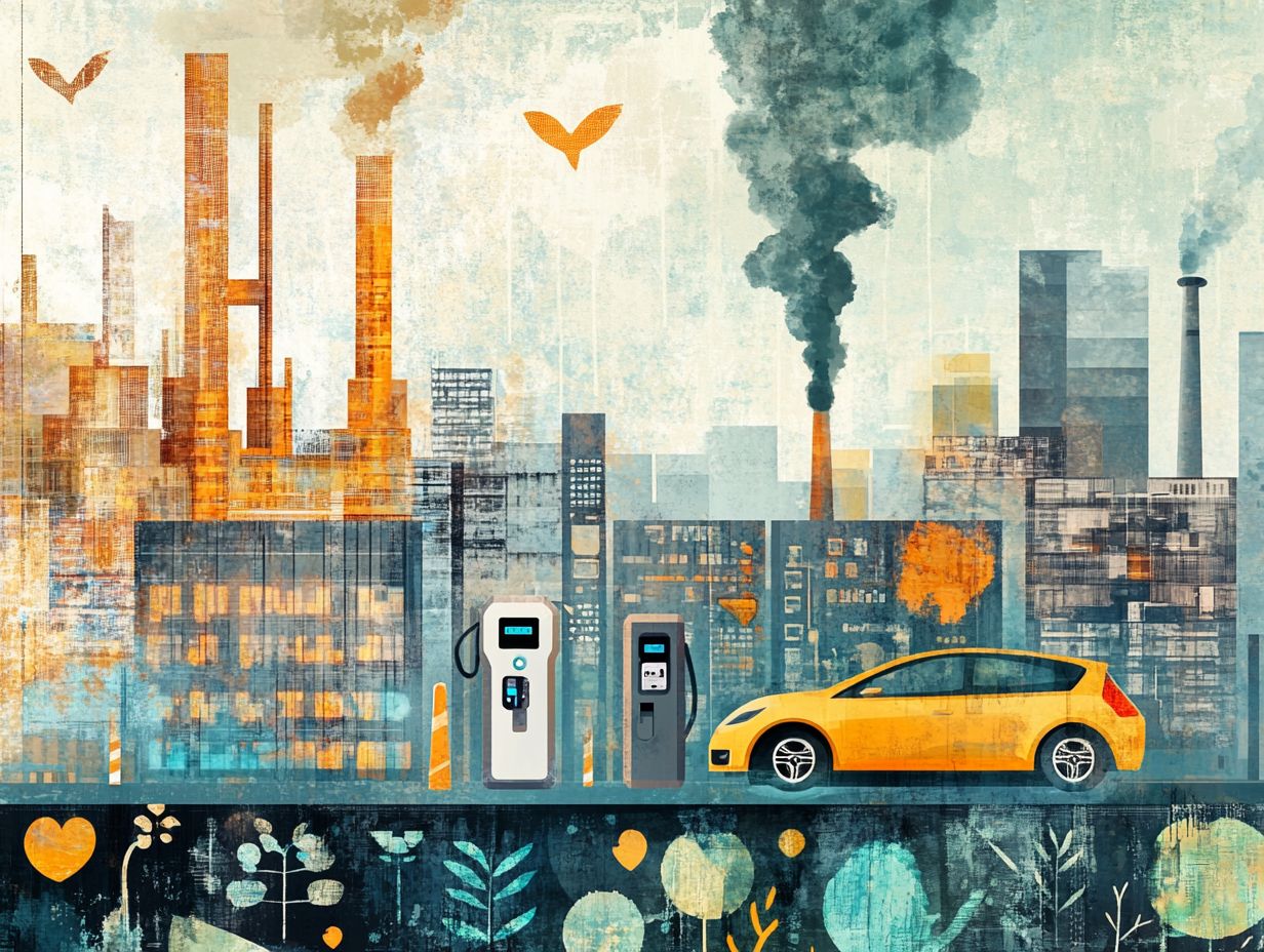 An infographic illustrating the top challenges to EV sustainability