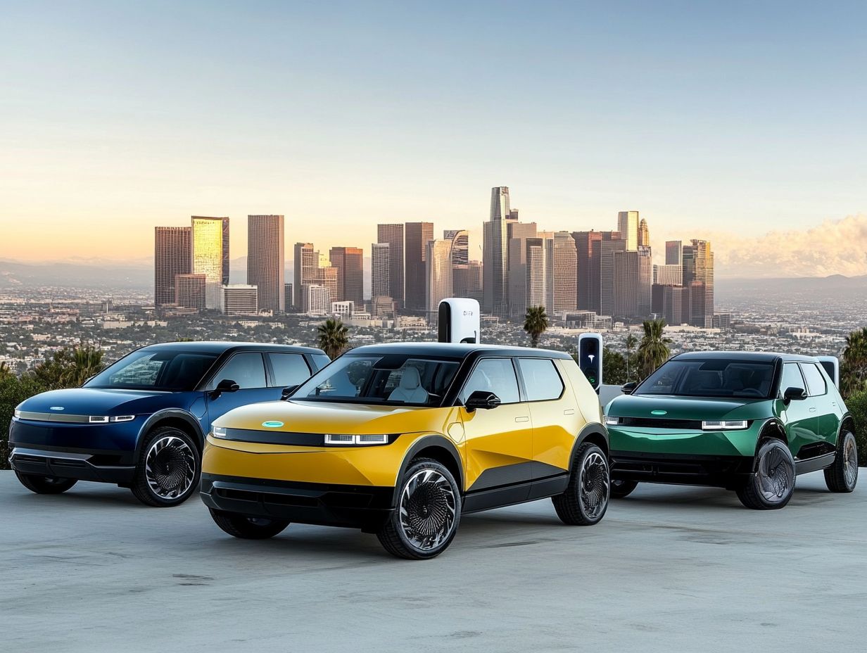 Visual summary of the top 5 electric SUVs of 2024