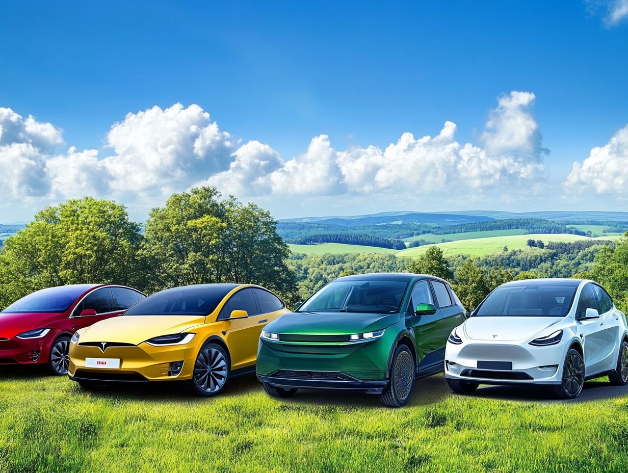 Image showcasing the top 5 most sustainable electric vehicle brands