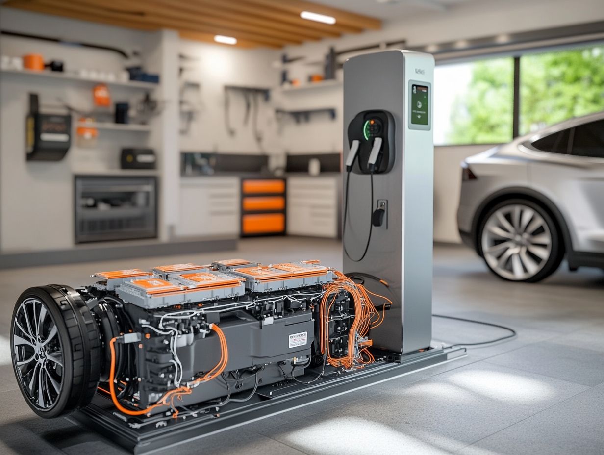 Infographic illustrating ways to extend the lifespan of an electric vehicle battery.