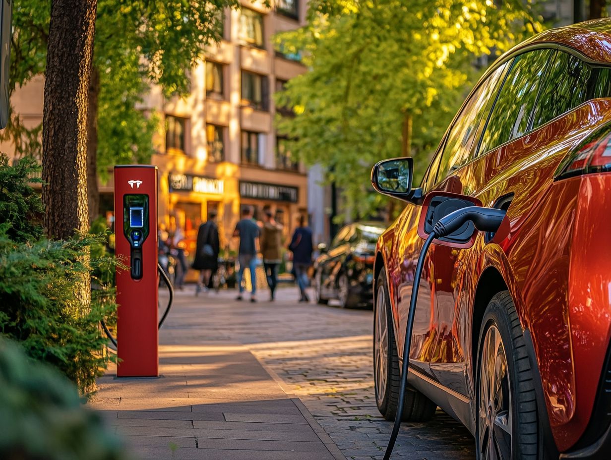 Infographic on the benefits of public charging stations