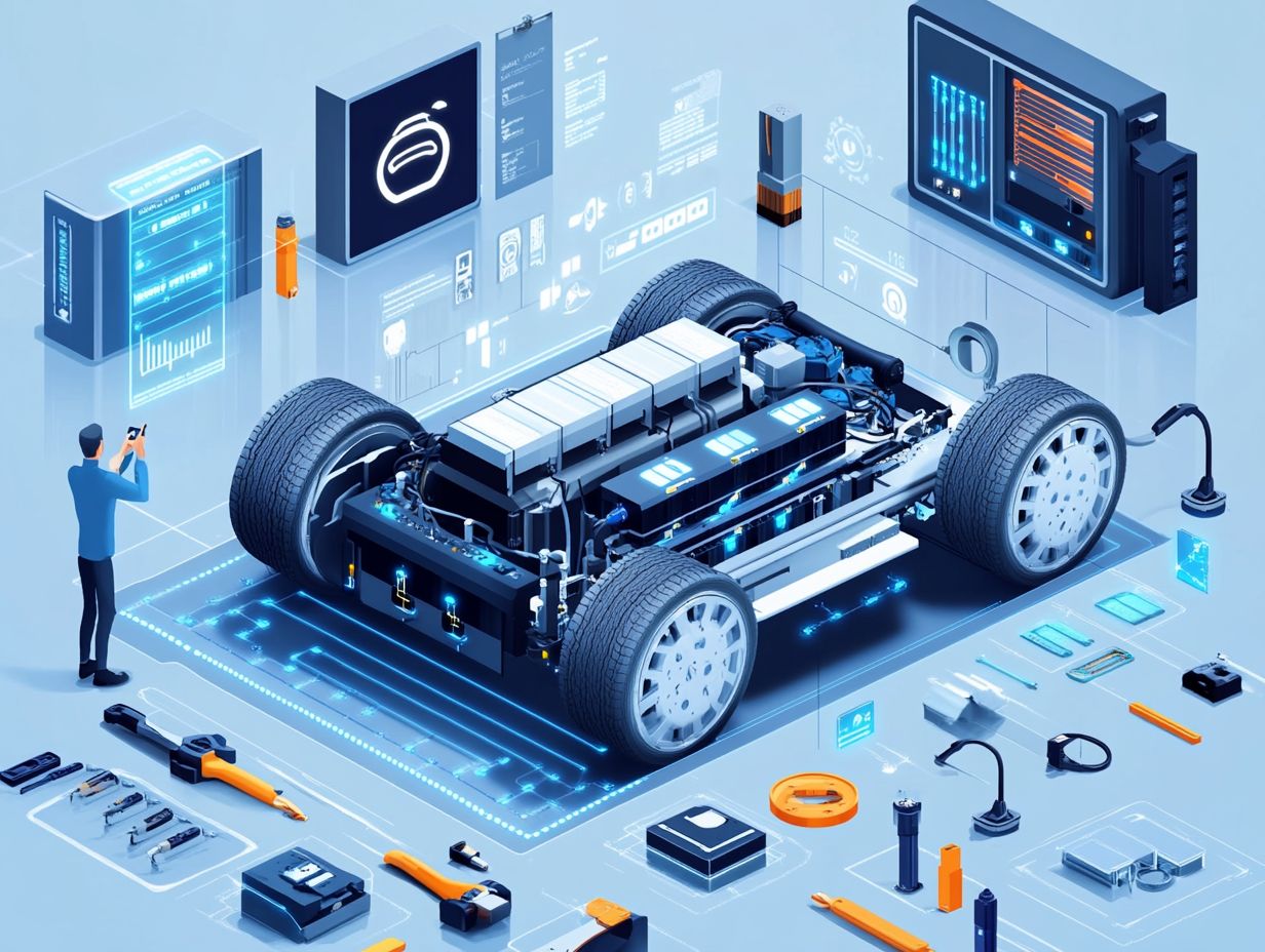 Infographic summarizing key takeaways for EV battery care