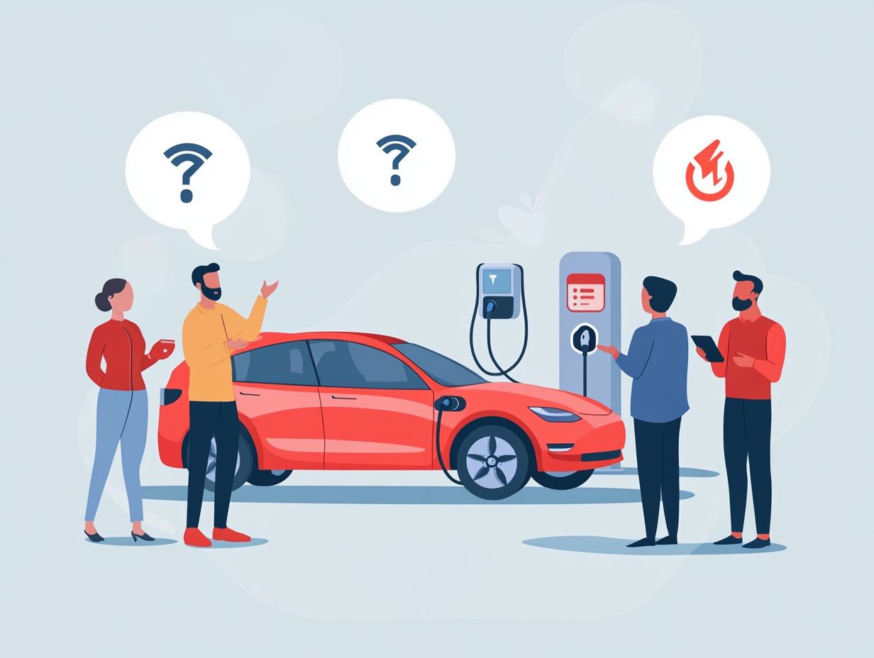 Image depicting frequently asked questions about electric vehicles