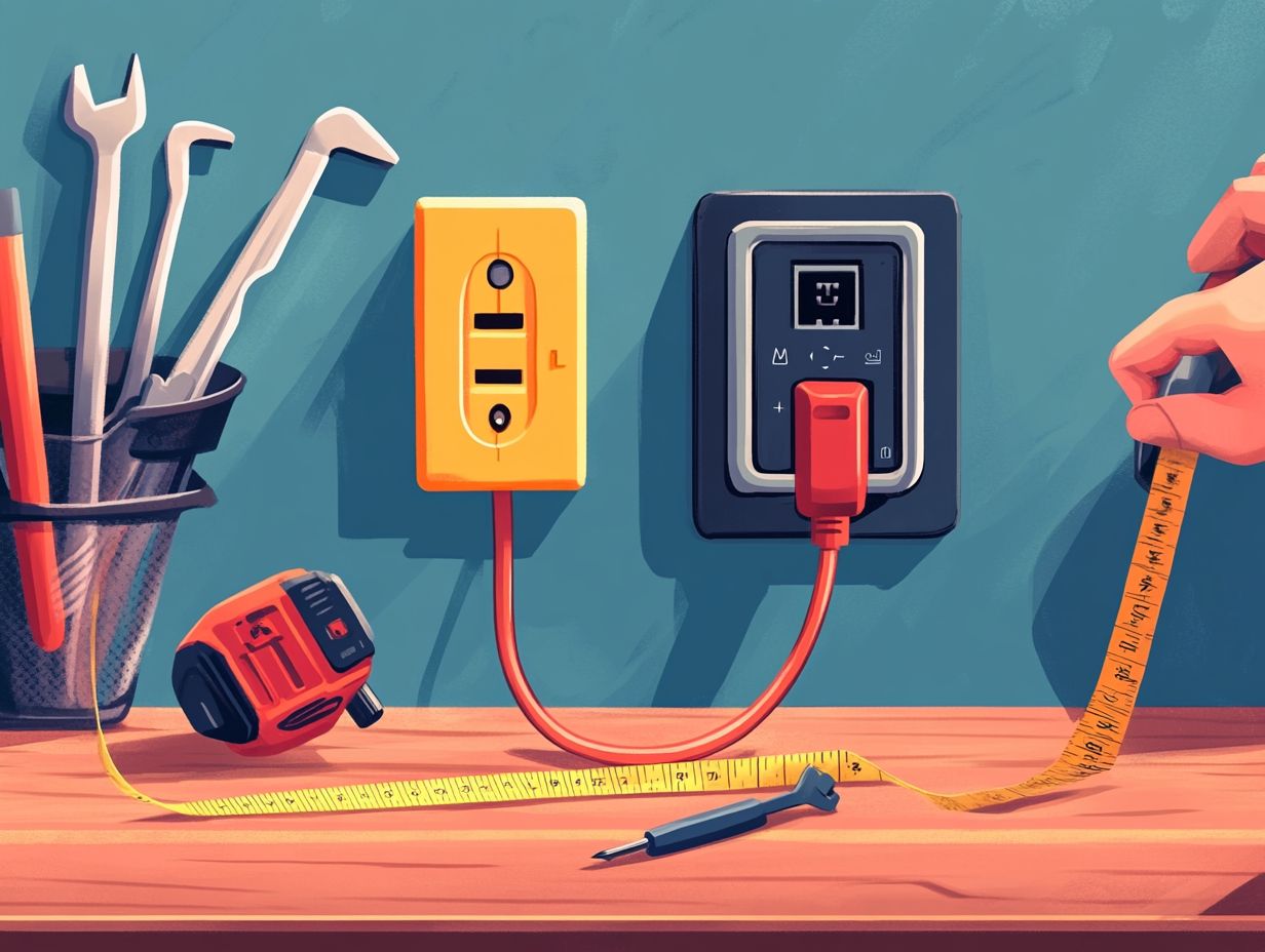 Diagram showing cost and installation process for EV charger